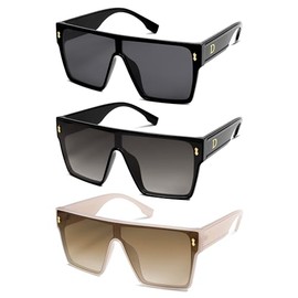 Allarallvr Oversized Trendy Square Sunglasses For Women Men Rectangle Fashion Sun Glasses AR82169
