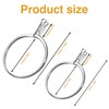 TIESOME 2Pcs Silver Ring Try-On Tool, Stone Holder Spring Prong