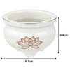White Gold Lotus Incense Burner