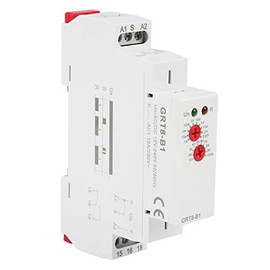 AC/DC 12-240V Timer Relay, Delay Off Time Relay, GRT8-B1 GEYA Mini Power Off Delay Timer Relay SPDT 35mm DIN Rail Type Time Relay 0.1S-10 Days