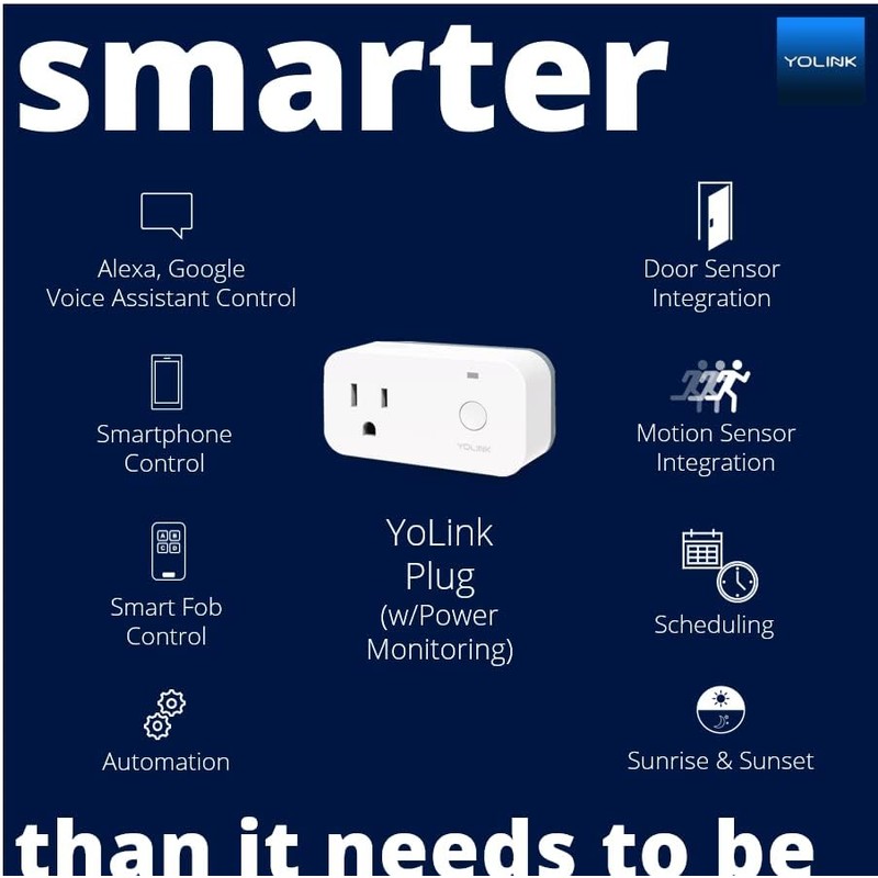 YoLink Smart Plug with Energy Monitoring, 1/4 Mile World's Longest