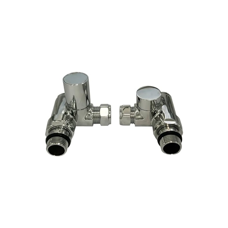 Team Controls Dual Fuel Radiator Valves Angled Corner Valves Towel