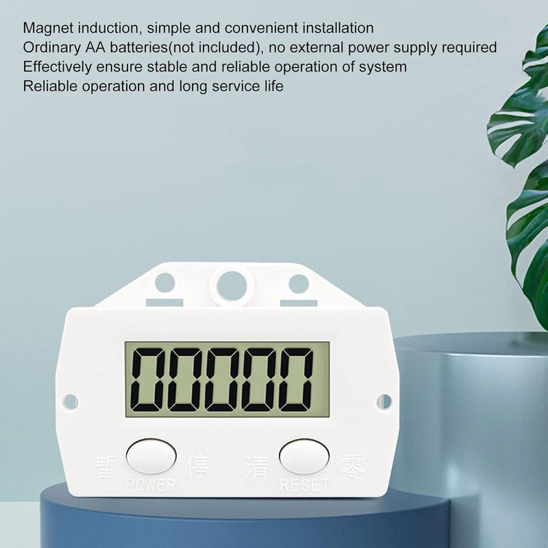 Digital Counter for Knitting Machine, 5-Digit 0-99999 LCD Electronic Counter