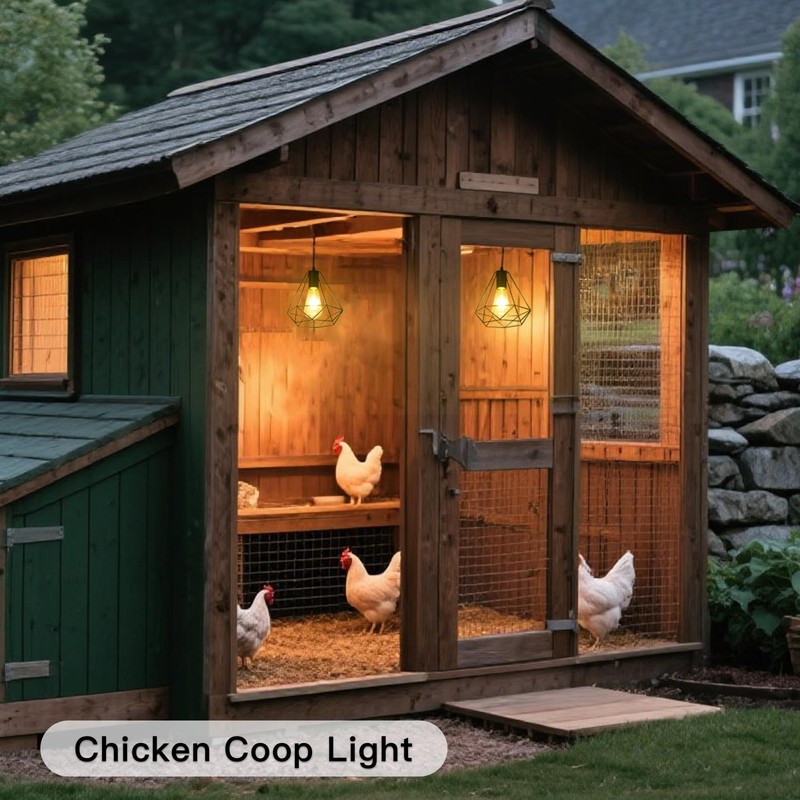 YUMAMEI Solar Pendant Lights, Solar Powered Shed Light with Pull