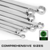 SWANLAKE 8PCS Extra Long Double Box End Wrench Set, CR-V,