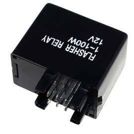 Motorrad LED Halogen Blinker Relais Blinkrelais Blinkgeber lastunabhängig 12V (7 polig (Suzuki Modelle))