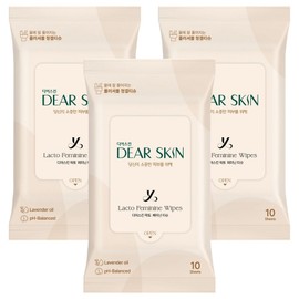 Deerskin Lacto Feminine Tissue 10p, 31g, 3 units / 디어스킨 락토 페미닌 티슈 10p, 31g, 3개