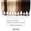 18" Micro Loop Hair Extensions Human Hair 100 Strands #2