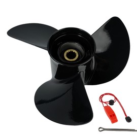 QIKIRUO 13 1/4X17 OEM Upgrade Aluminum Outboard Propellers fit Suzuki Engine 50HP,60HP,70HP,90HP,100HP,115HP,140HP,15 Spline Tooth,Rh (13 1/4X17)