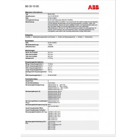 ABB Stotz Kleinschütz B6-30-10-400AC