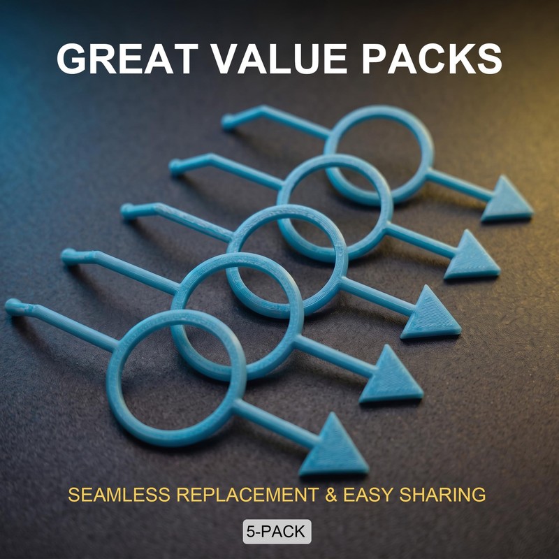 OSZKO 5-Pack Precision Pool Aiming Aid (Blue), Billiards Training Tool