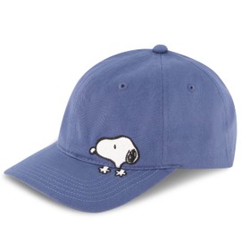 Concept One Peanuts Snoopy - Gorro de béisbol para Adultos con ala Curvada, Azul, Talla única