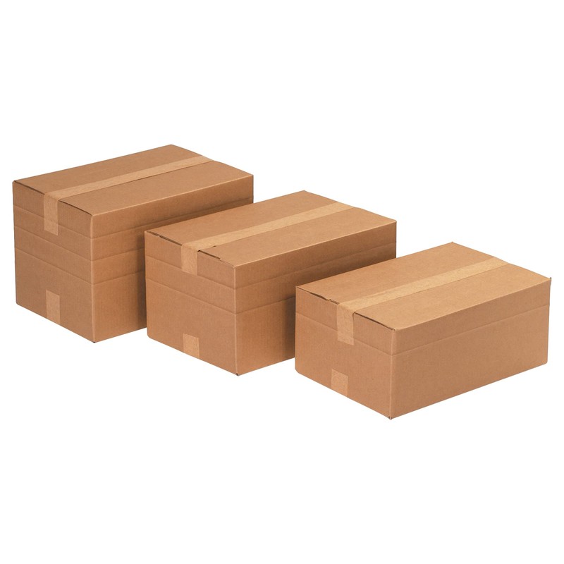 BOX USA 25 Pack of Multi-Depth Corrugated Cardboard Boxes, 17
