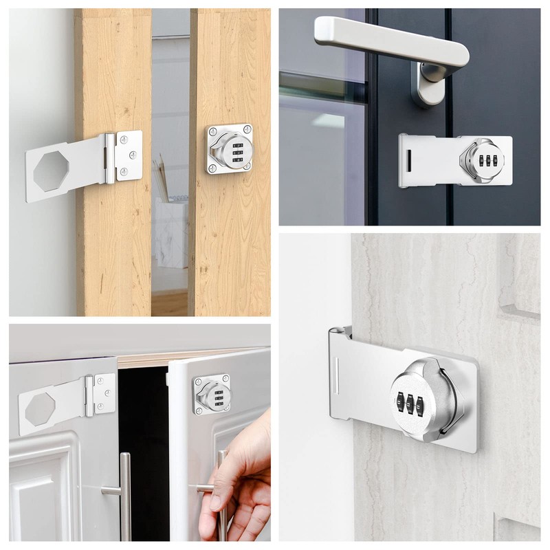 Mechanical Password Rotary Hasp Locks, Cabinet Combination Lock, Door Security