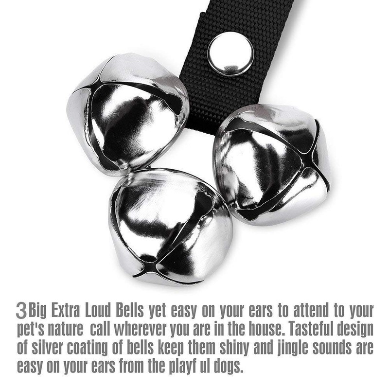 TOP-MAX Potty Training Dog Doorbells Adjustable Dog Training Bells Nylon