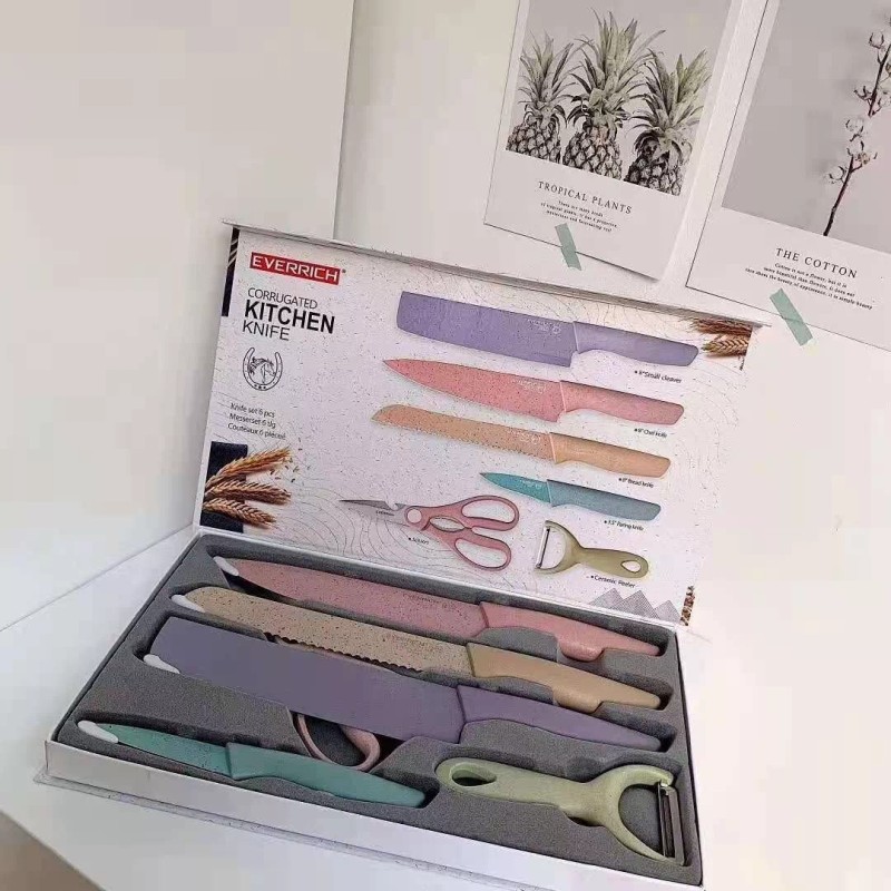 Puning Set Cuchillos De Cocina De Acero Inoxidable Profesionales