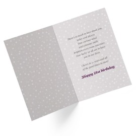 1Up Greetings | Happy 21st Birthday Card | 5”x7.5” | (Single Card + Envelope)