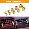 BE-TOOL Hinge, 12mm Brass Invisible Hinge Pure Copper Hidden Concealed