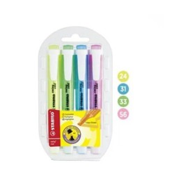 Stabilo Stationery and Office Supply Highlighter Set for school, and desk organization, writing planning or paper accessory, Korean Import, Stabilo and, Option 2