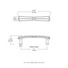 LIBERTY P18957C-SN-C 3 Notched Kitchen Cabinet Hardware Drawer Handle Pull,