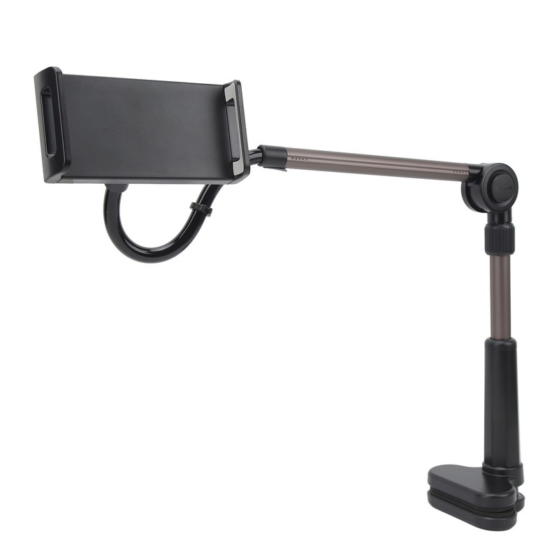 Tablet Clamp Holder Desk Mount Stable Flexible 360 Degree Rotation