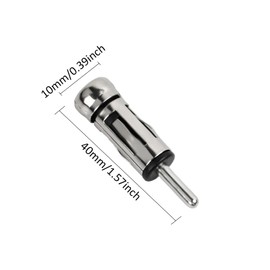 Car Antenna Adapter, Universal Antenna Car Radio Adapter, Antenna Adapter, Car Radio DIN Male to ISO Socket, Compatible with Vehicle, Car Radio, Radio Head Unit, Stereo Receiver