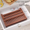 VERTORGAN Teak Dish Drying Rack,Folding Collapsible Drainer Plate Organizer Holder