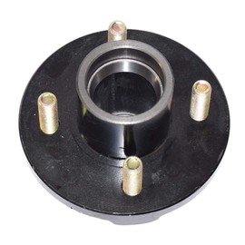 Rigid Hitch Single - 4-Bolt on 4 Inch Hub Assembly (SQ-200044) Includes (1) Square Shaft 1 Inch Straight Spindle & Bearings