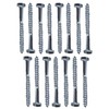 M6 Coach Screws Hex Head Width 10mm Half Thread Zinc