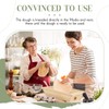 Juexica Tradition Wooden Pizza Dough Proofing Box with Lid Handle
