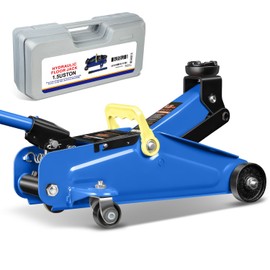 CAAP DRIVEN Low-Profile Hydraulic Cart Service Jack, 1.5-Ton (3000 lbs) Lifting Capacity, Range 5.3" to 12" for Garage, Shop, Auto Repair CAAP-TOLS-FJK-15-BU