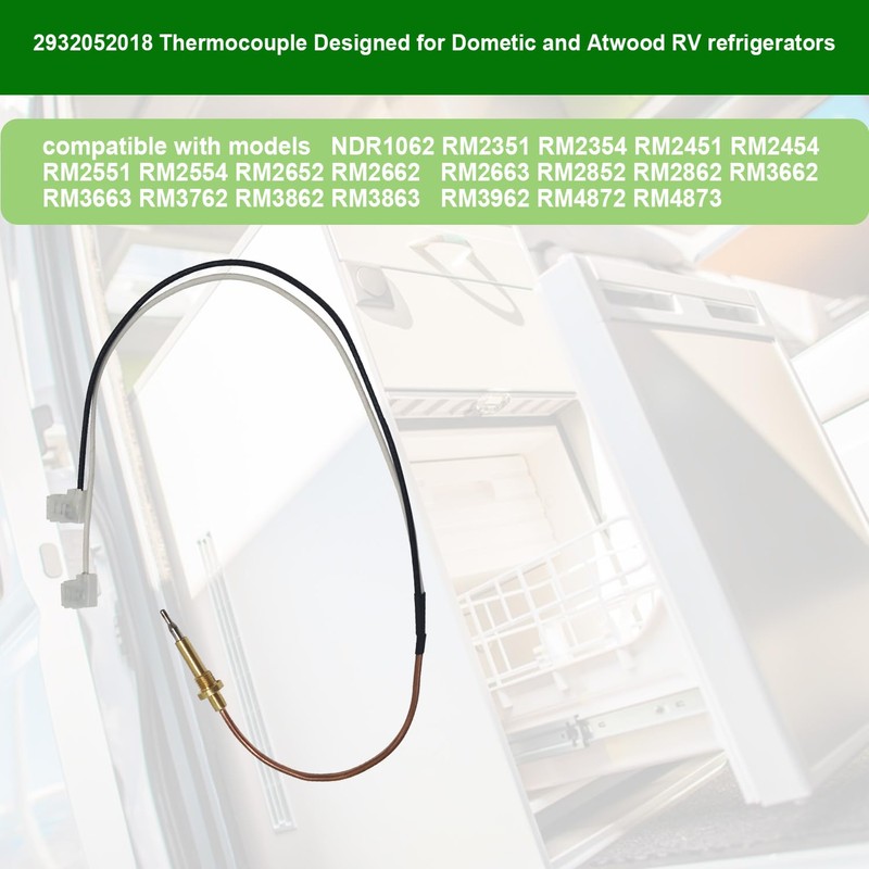 2932052018 Thermocouple Replacement Compatible with Dometic, Atwood RV Refrigerators for
