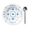 Royal Copenhagen 1017196 Blue Fluted Plain Deep Plate, 9.1 inches