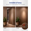 Upgraded Hidden Door Hinges Invisible Hinges, 7" Zinc Alloy Concealed