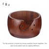 Wooden Yarn Bowl for Knitting & Crochet – Round Yarn