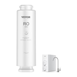 VEVOR Reverse Osmosis System, 400 GPD 9-stage Reverse Osmosis Water Filter Replacement, RO Filter Cartridge for 24 Months, Reduces Lead, Chlorine, Rust, Compatible with SS-001 Under Sink Water Filter