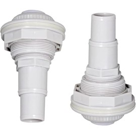 SP1023 Pool Complete Return Outlet Jet Fitting with Gaskets and Adapter Compatible with Hayward SP1023 1-1/2-Inch Above Ground FIP Inlet Return Fitting with Locknut and Gasket (2 Pack)