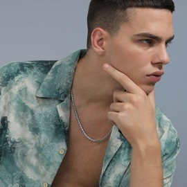 Stainless Steel Round Chain Necklace with Lobster Clasps 6mm 22inch Choker Collar