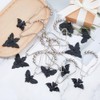 SUPERFINDINGS 12Pcs 3 Styles Shower Curtain Hooks Rings Skull Bat