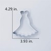 LILIAO Wedding Dress Cookie Cutter for Wedding/Engagement - 4 x
