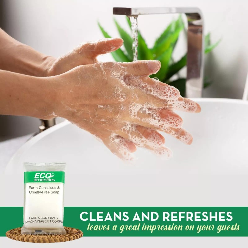 ECO Amenities 50 Pack 1 oz Travel Size Soap Bars,