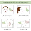 Gua Sha Facial Care Massage Treatment Natural Jade Board Scraping