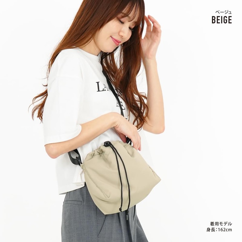 Aventura 0061 Drawstring Shoulder Bag, Mini Bag, Women's, Men's, Commuting
