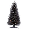 Santanelo 4ft Lighted Artificial Blue Christmas Tree，Small Snowy Artificial Xmas