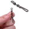 100Pcs Fishing Rolling Swivels Hanging Snaps Size 2#~10# Fishing Swivels