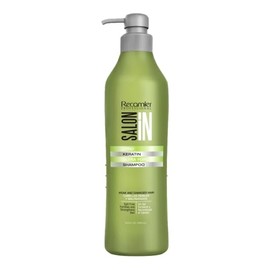 Recamier SalonIn Pro Keratin Ultra Force Shampoo For Damaged Hair Bad Habits | Champu Cabello Muy Maltratado 33.8 Ounces 1000 Mililiter