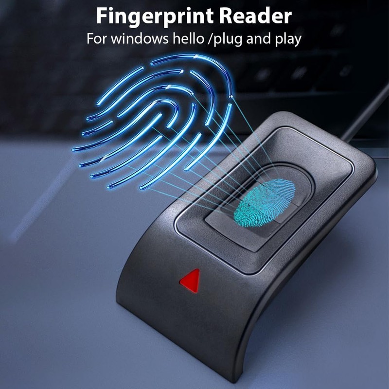 Swokely USB Fingerprint Reader, Biometric Fingerprint Scanner, Password Free Operation,