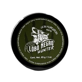 Lobo Cera modeladora para Cabello Terminado Matte Lobo Negro Hunter, 80 gr