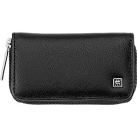 ZWILLING Premium 3 Piece Manicure Set Cowhide Leather with Zip Closure Black