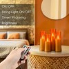 Homemory Amber Flameless Battery Operated LED Candles with Remote Control,